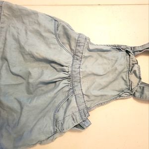 Girl's 3T overall denim skirt